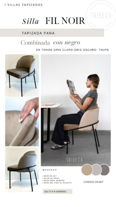 Imagen de Silla Fil Noir Taupe / Beige - DC327 TA-BE
