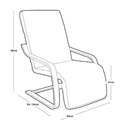 Sillón Relax 02 Gris Oscuro - YC02/GO - comprar online
