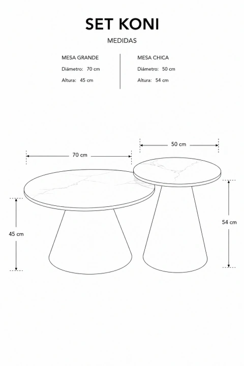 Set Koni tapa Madera Natural Base Capuccino -CT153/NT - comprar online