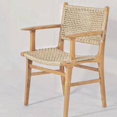 Imagen de Silla Bandung Kraft Laqueado Apoyabrazos -MLIA32
