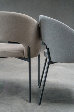 Silla Maren Gris Base Negra - DC258G - tienda online