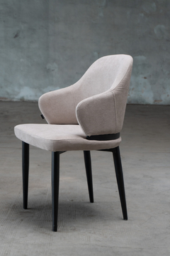 Silla Sicilia Taupe Base Negra - DC8915/TA-N - TRIBECA