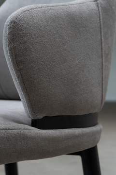 Silla Sicilia Gris Claro Base Negra - DC8915/GC-N - comprar online