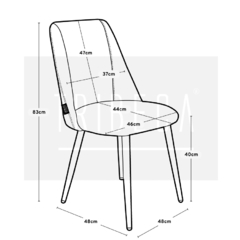 Silla Tess Beige Pana - G-91/BE-T en internet