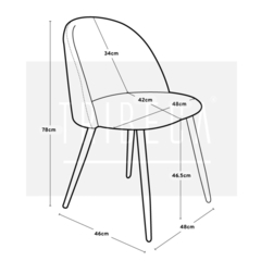 Silla Thea Pana Taupe DC1752/TA-T - comprar online