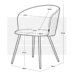 Silla Olive Beige Pana - S-25M/BE-T en internet