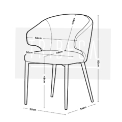 Silla Elum Gris Base Negra - DC259G - tienda online