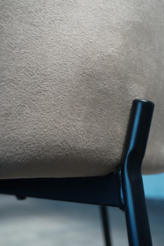 Sillón Roma Taupe Base Negra - DC329/TA