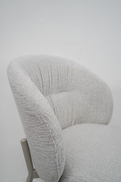 Imagen de Silla Verona Chenille Gris Base Capuccino - WZCY44G