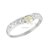 Anillo Medio Sin Fin Princesa Plata y Oro