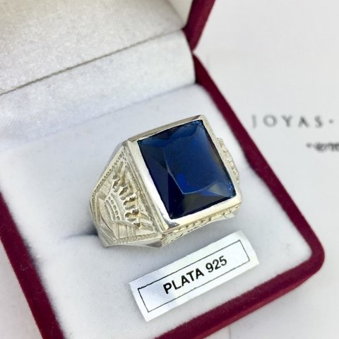 Sello Hombre Rectangular con Cubic y Corona