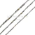 Cadena Plata y Oro Soga Retorcida Hueca N°3 - comprar online