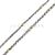 Pulsera Espiga Plata y Oro Maciza 4mm - comprar online