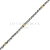 Pulsera Espiga Plata y Oro Maciza 4mm