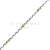 Pulsera forcet facetada Plata y Oro
