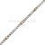 Pulsera Grumet Maciza Plata y Oro