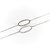 Pulsera de plata rodinada con dije oval calado