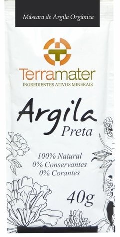 TERRAMATER MÁSCARA DE ARGILA ORGÂNICA PRETA 40G