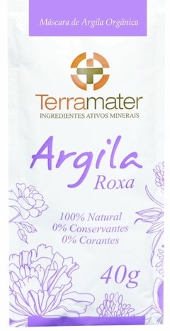 TERRAMATER MÁSCARA DE ARGILA ORGÂNICA ROXA 40G