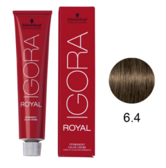 Tinta Igora Royal 60g - Cor 6.4 - Louro Escuro Bege