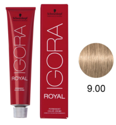 Tinta Igora Royal 60g - Cor 9.00 - Louro Extra Claro Natural Intenso