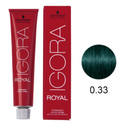 Tinta Igora Royal 60g - Cor 0.33 - Mistura Verde