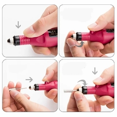 Lixadeira Motor Caneta Bivolts Unha Lixa Elétrica Profissional Bloco Motor Bivolt Beleza Salão Manicure Estética - comprar online
