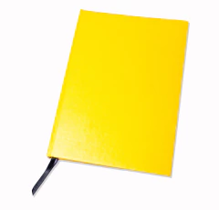 cuaderno colores vinilo amarillo