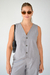Chaleco Bella Gris claro - comprar online