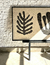 Cuadro bastidor bordado botanico negro - comprar online