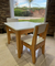 MESA INFNTIL COMBINADA LACA ROBLE