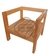 SILLÓN DE 1 CUERPO JARDÍN / TERRAZA ROBLE S/ ALMOHADONES