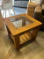 Mesa ratona con vidrio - comprar online