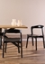 Mesa base de metal negro y tapa de madera 180 x 90 cm - HolaCasa