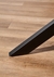 Image of Mesa base de metal negro y tapa de madera 180 x 90 cm