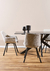 Mesa simil marmol rectangular negra - HolaCasa