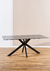 Mesa simil marmol rectangular negra - buy online