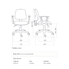 Silla de oficina Rudy - comprar online