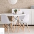 Mesa Eames redonda tapa blanca