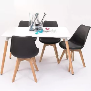 Combo Mesa Eames 160 + 4 Silla Tulip - Alto Impacto - comprar online