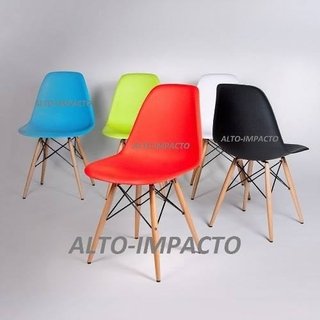 Silla Dsw Eames Abs Base Madera - Alto Impacto-