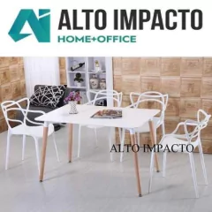 Combo Mesa Eames Dsw 160 + 4 Sillas Master By Starck