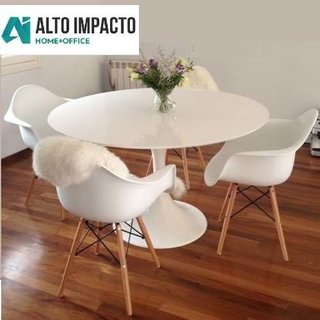 Combo Mesa Tulip 120 + 4 Sillon Eames - Alto Impacto en internet