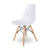 Set 4 Silla Eames Dsw 4 Abs Base Madera - comprar online