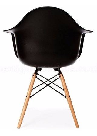 Sillón Eames Daw Abs Base Madera Negro - Alto Impacto - - ALTO IMPACTO Home + Office