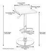 Set * 2 Banqueta Taburete Regulable M Avenue- Alto Impacto - tienda online