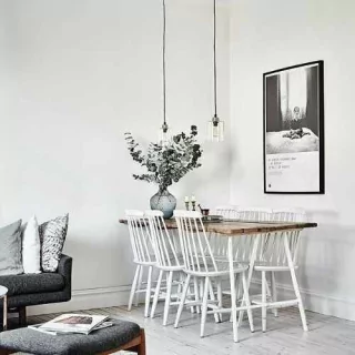 Imagen de Set * 4 Silla Comedor Madera Windsor L Nordica- Alto Impacto