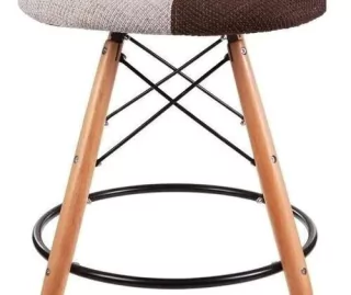 Set * 2 Banqueta Taburete Eames Patchwork Mod- Alto Impacto