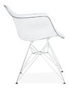Silla Sillon Eames Dar Transparente Cromada- Alto Impacto - ALTO IMPACTO Home + Office