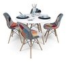 Set Mesa Eames 80 Cm + 4 Silla Patchwork - Alto Impacto - comprar online